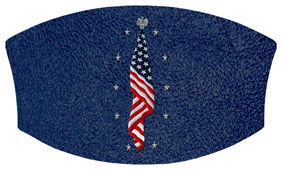 DNSWILL 421 SH BL Flag at Rest Shimmer Blue